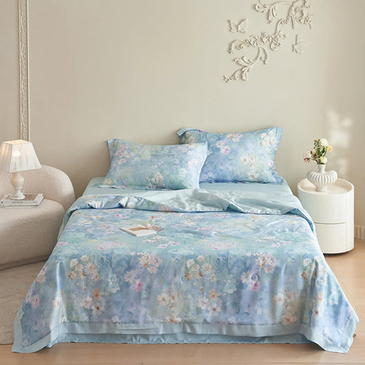 Rustic Floral Summer Bedding Set(4pcs)