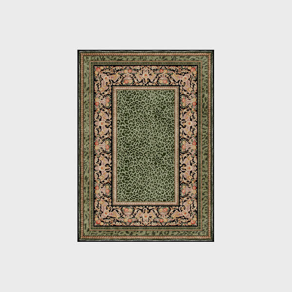 Baroque Leopard Anti-slip Indoor Outdoor Rug
