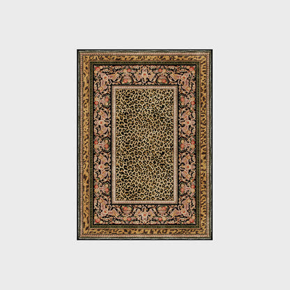 Baroque Leopard Anti-slip Indoor Outdoor Rug