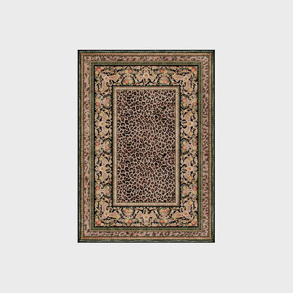 Baroque Leopard Anti-slip Indoor Outdoor Rug