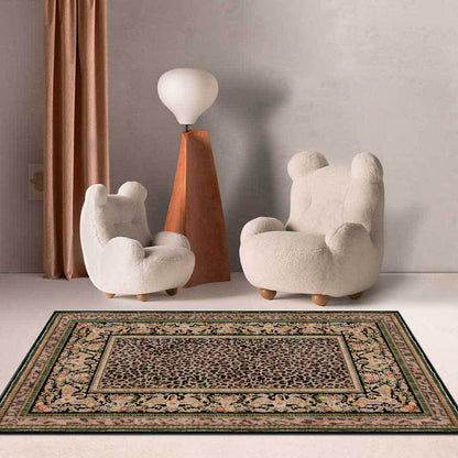 Baroque Leopard Anti-slip Indoor Outdoor Rug