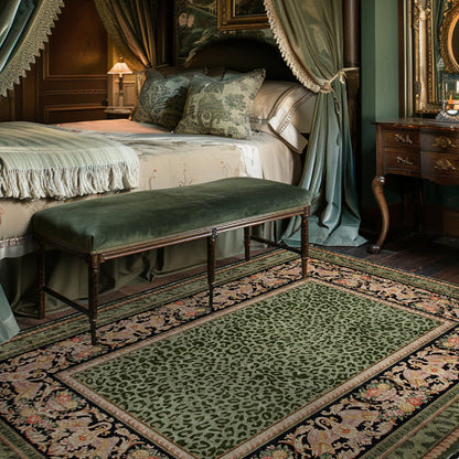 Baroque Leopard Anti-slip Indoor Outdoor Rug