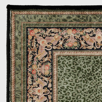 Baroque Leopard Anti-slip Indoor Outdoor Rug