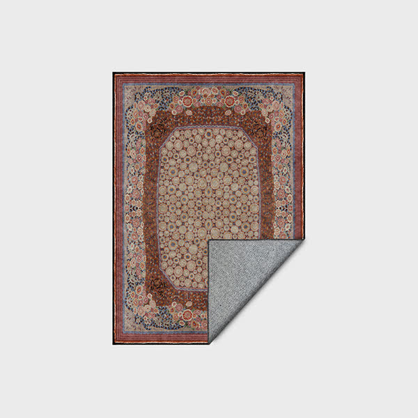 Elegant Floral Foldable Anti-slip Area Rug