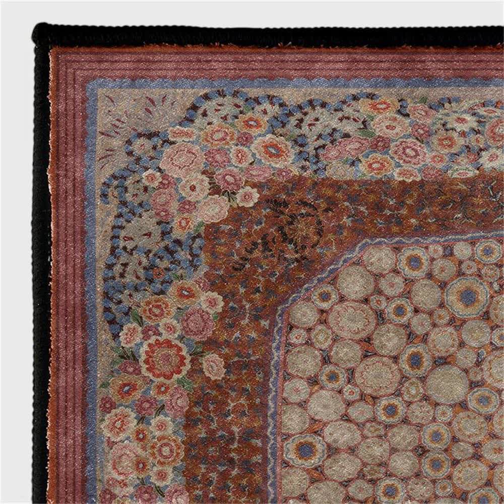 Elegant Floral Foldable Anti-slip Area Rug