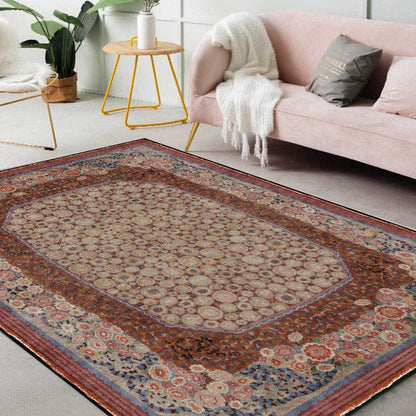 Elegant Floral Foldable Anti-slip Area Rug