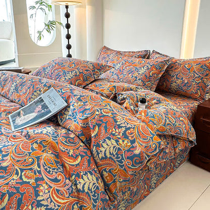Retro Soft Cotton Gauze Bedding Set(4PCS)