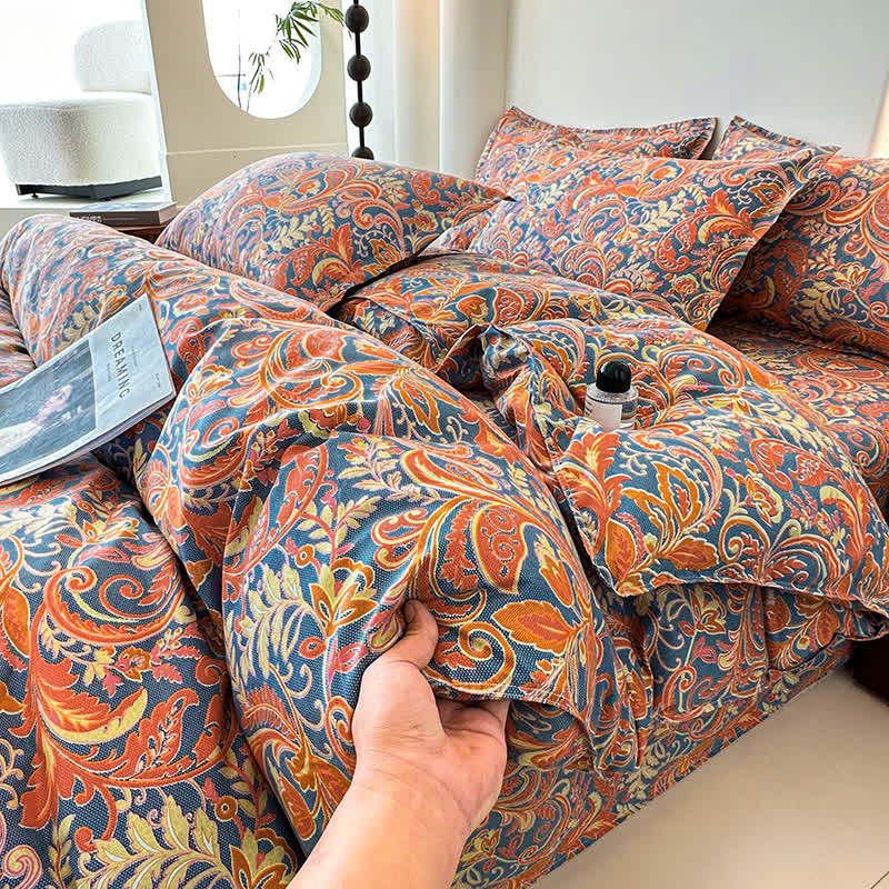 Retro Soft Cotton Gauze Bedding Set(4PCS)