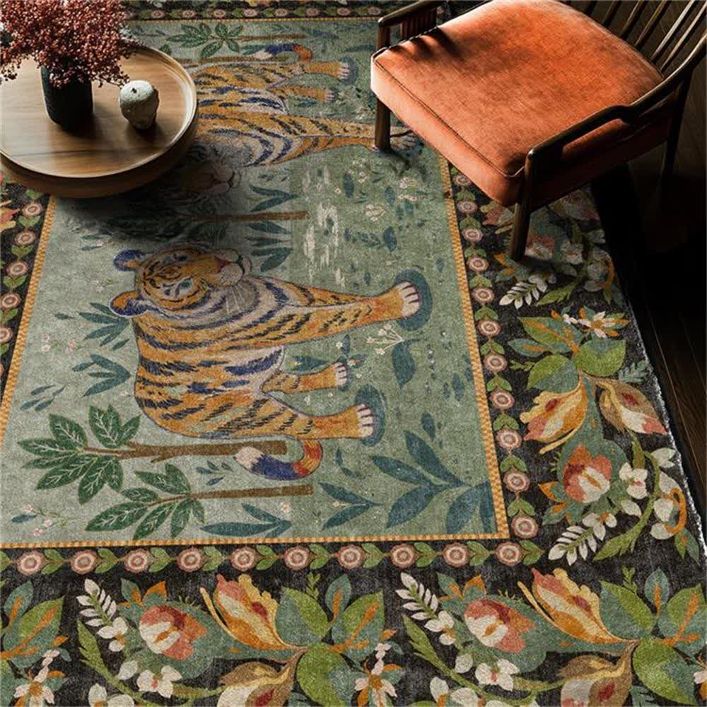 Jungle Tiger Anti-slip Washable Soft Area Rug
