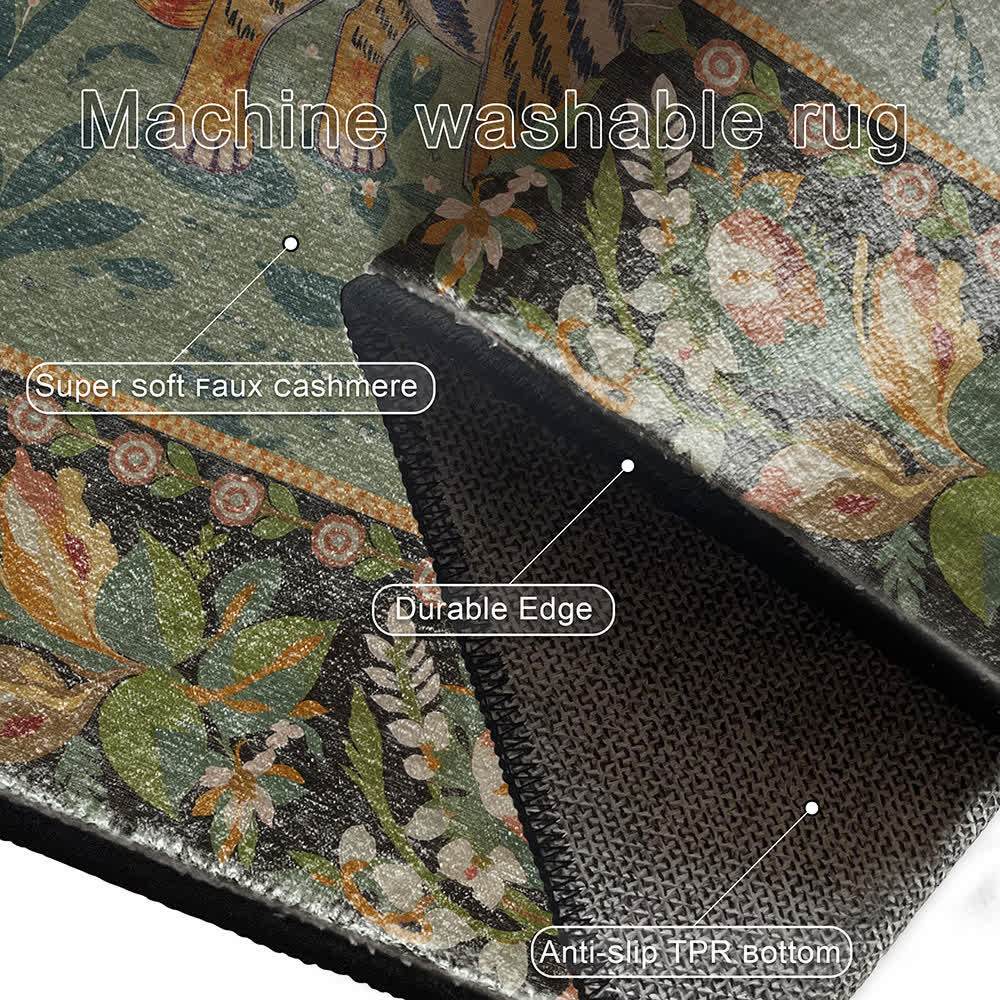 Jungle Tiger Anti-slip Washable Soft Area Rug
