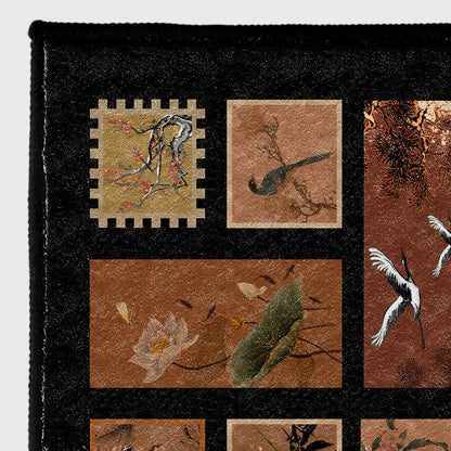 Floral Bird Soft Anti-slip Washable Area Rug