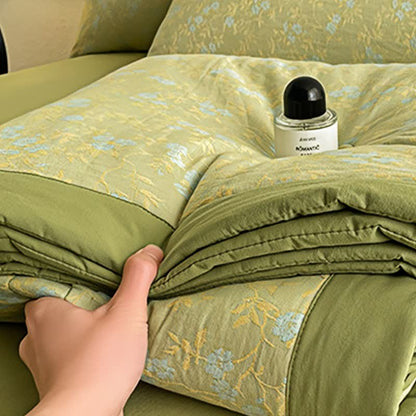 Luxurious Cotton Three-layer Jacquard Summer Quilt - image 5
