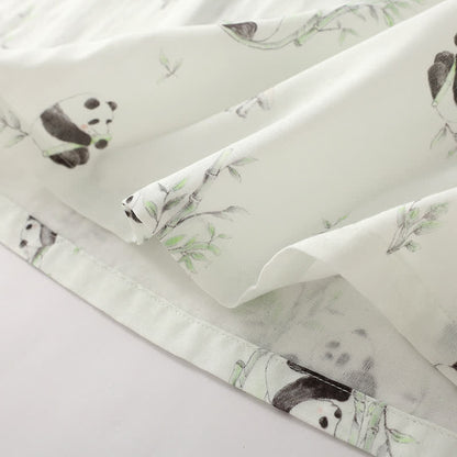 Bamboo Fiber Rural Panda Pajama Set