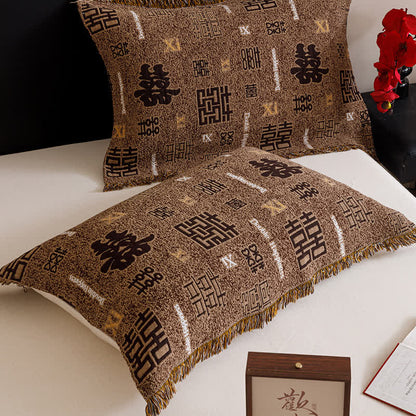 Retro Four-layer Cotton Gauze Tassel Quilt