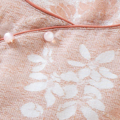 Yarn-dyed Cotton Vintage Jacquard Bead Button Loungewear