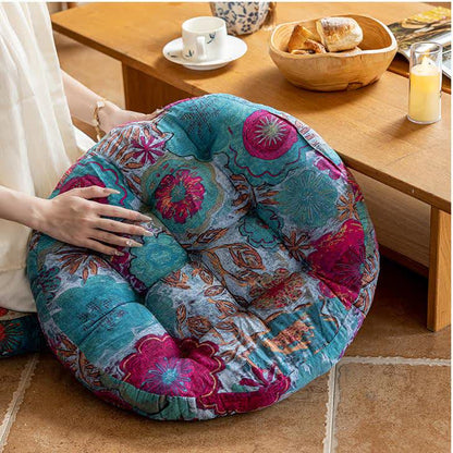 Bohemian Floral Decorative Comfy Floor Cushion