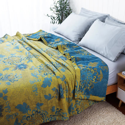 Pure Cotton Double Yarn Retro Jacquard Summer Quilt