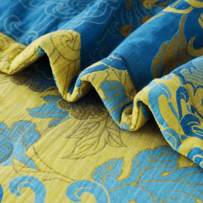 Pure Cotton Double Yarn Retro Jacquard Summer Quilt