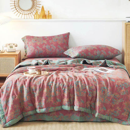 Vintage Pure Cotton Double-layer Summer Reversible Quilt