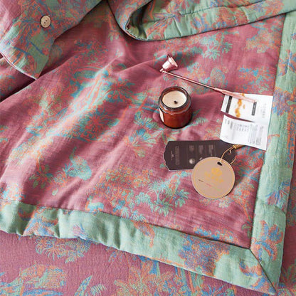 Vintage Pure Cotton Double-layer Summer Reversible Quilt