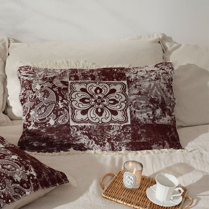 Ethnic Style Pure Cotton Gauze Soft Tassel Quilt