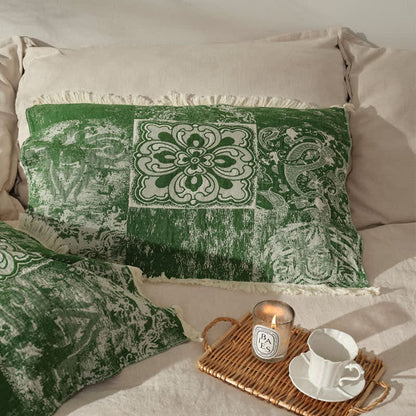 Ethnic Style Pure Cotton Gauze Soft Tassel Quilt