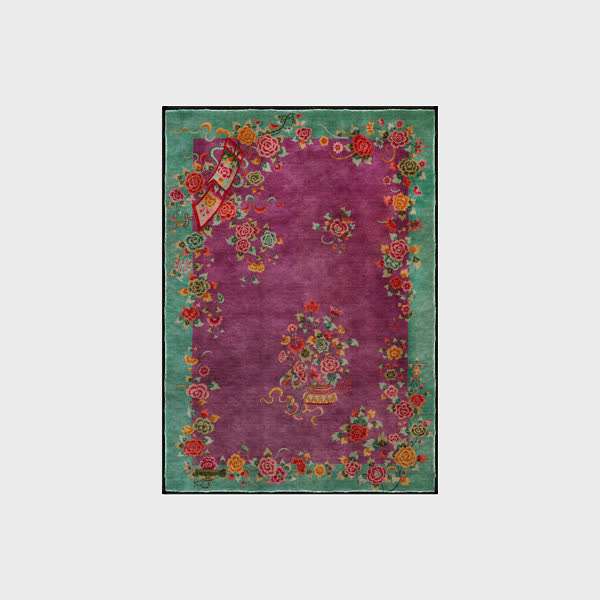 Vintage Rose Soft Washable Anti-slip Area Rug