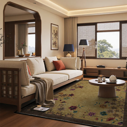 Floral Maple Leaf Anti-slip Indoor Outdoor Rug - image 3