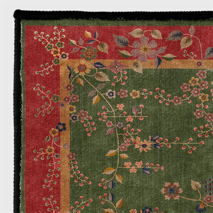 Retro Floral Foldable Anti-slip Area Rug