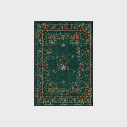 Retro Floral Foldable Indoor Outdoor Rug
