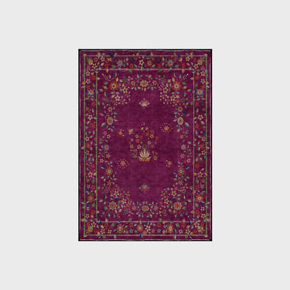 Retro Floral Foldable Indoor Outdoor Rug
