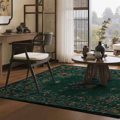 Retro Floral Foldable Indoor Outdoor Rug