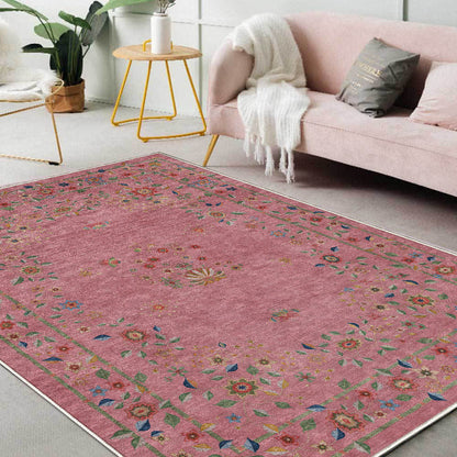 Retro Floral Foldable Indoor Outdoor Rug