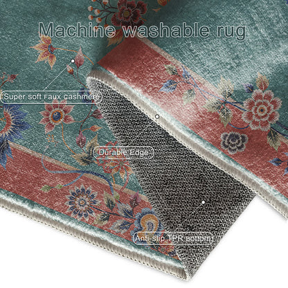 Floral Anti-slip Indoor Outdoor Area Rug