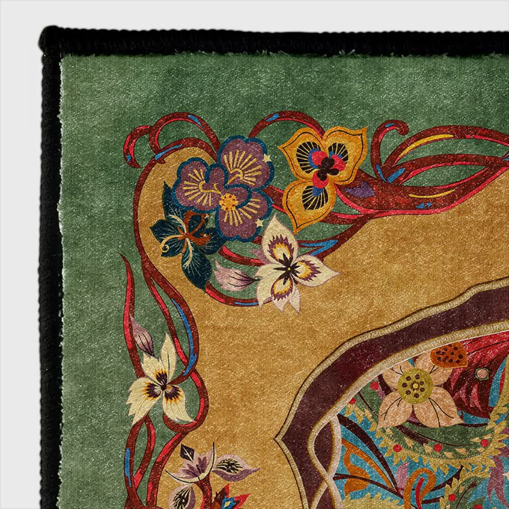 Pastoral Non Slip Indoor Outdoor Area Rug