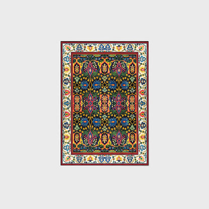 Colorful Bohemia Floral Indoor Outdoor Rug