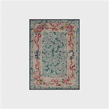 Leaf Washable Non-slip Indoor Outdoor Rug
