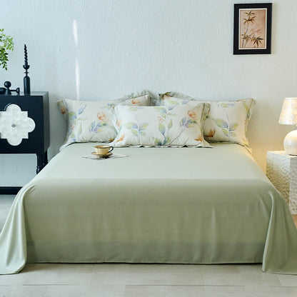 Muted Floral Silky Soft Summer Coverlet