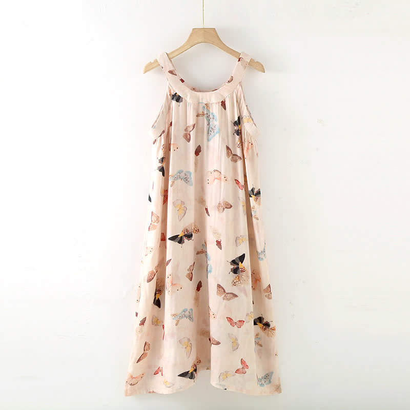 Vintage Butterfly Print Camisole Nightwear - Nightdress - XL - image 2