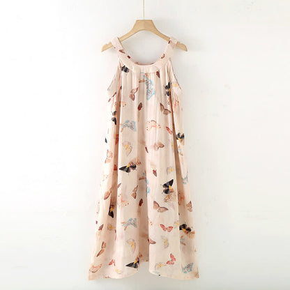 Vintage Butterfly Print Camisole Nightwear - Nightdress - XL - image 2
