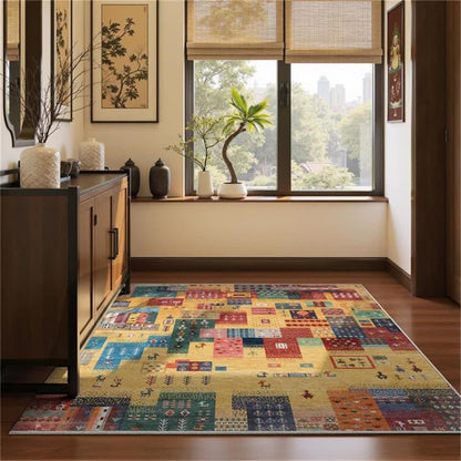Nomadic Ethnic Splicing Geometric Area Rug