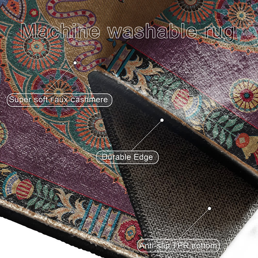 Vintage Ethnic Indoor Outdoor Area Rug