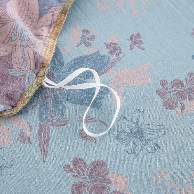 Lily Cotton Gauze Jacquard Bedding Set(4pcs)