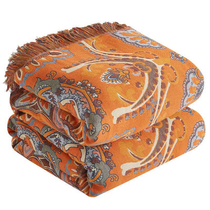 Boho Style Cotton Gauze Quilt