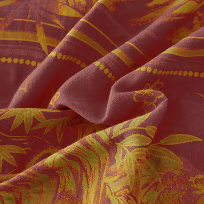 Vintage Rural Double Layers Cotton Gauze Coverlet