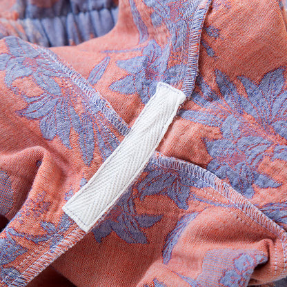 Oriental Lily Cotton Gauze Sleepwear Set