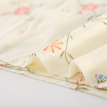 Floral Cotton Gauze Kimono Loungewear Robe