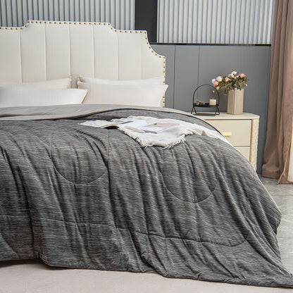 Grey Blue Double-sided Cooling Quilt