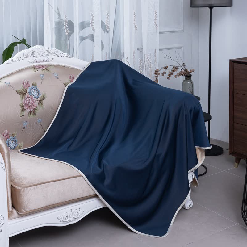 Reversible Fleece & Ice Silk Blanket