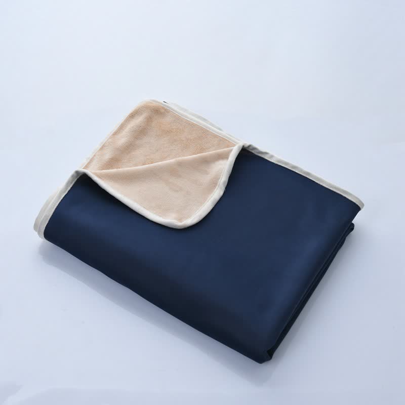 Reversible Fleece & Ice Silk Blanket
